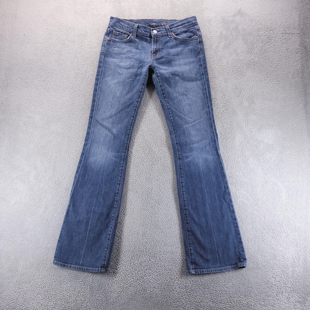 7 For All Mankind Women's Flare Jeans in Medium Blue Wash
